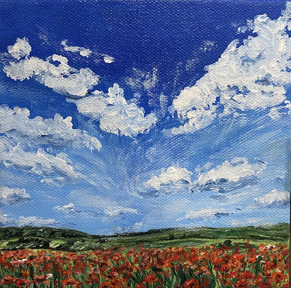 Waves of Clouds & Poppies