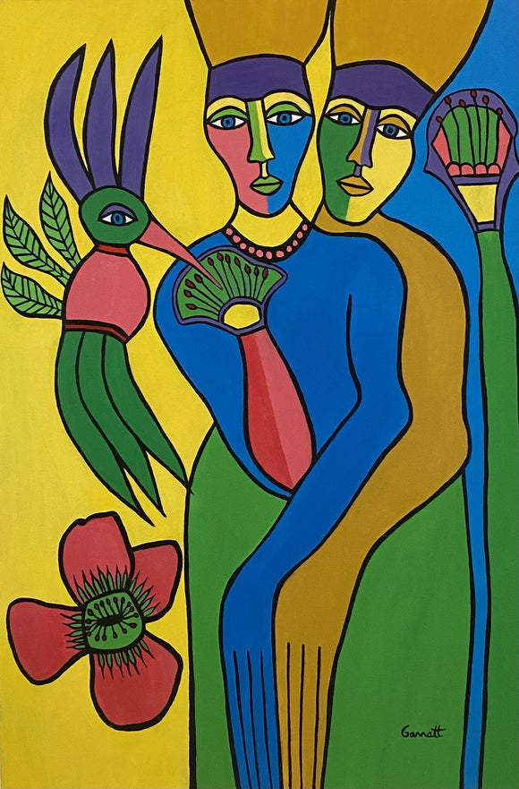 She Feeds The Hummingbird