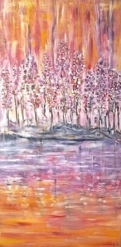 Spring Forest Over Water