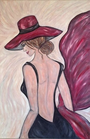 Lady in a Red Hat