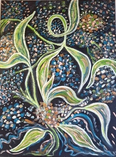 Flowers on the Night Sky