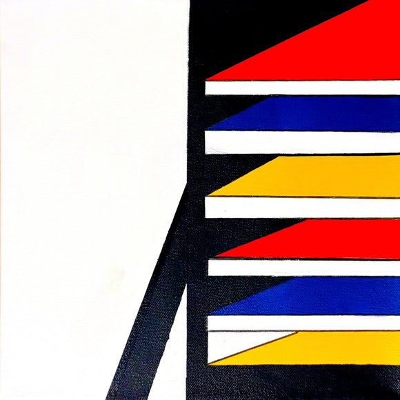 Emulation of Mondrian, Piece #5 (Bluest City)