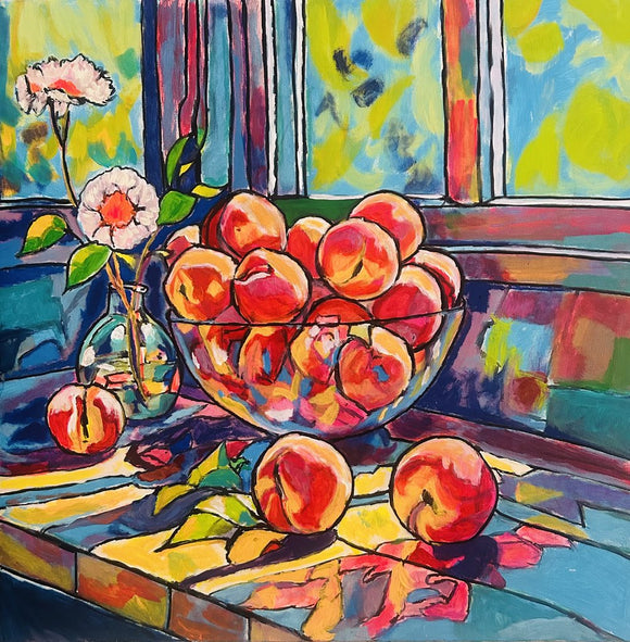 Sunlit peaches