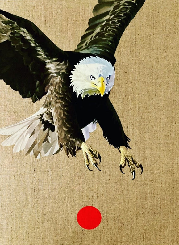 Eagle With Red Dot