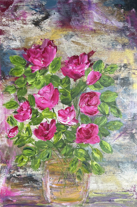 Roses in a Vase