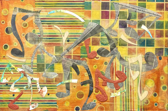 Transcription of Interpretation of Sounds from the Macy Painting Studio in Conversations with Dr. Jun Gao and Denzel Li. October 27, 2022