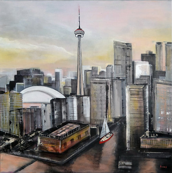 Just Before Sunset in Toronto