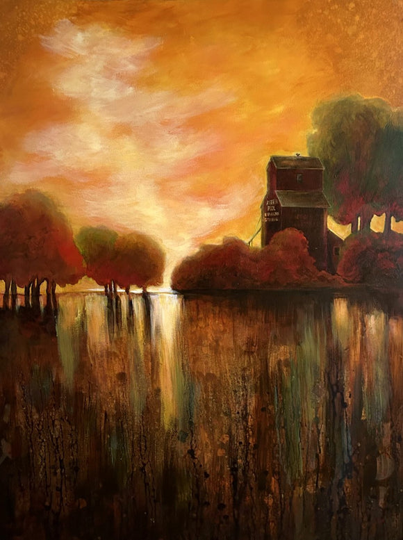 Glowing sunset