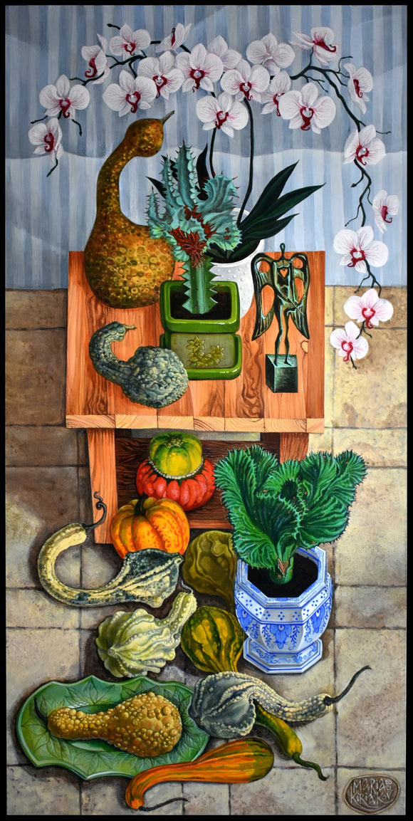 Orchids and Gourds