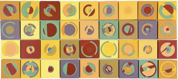 Circle Variations in Red Orange and Yellow