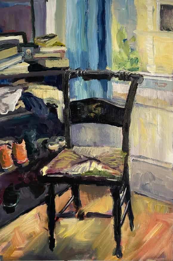 Old Chair in Bedroom Window