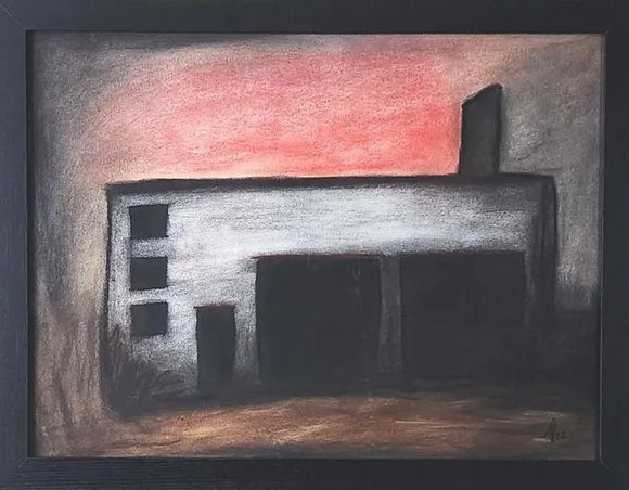 Garage At Sunset