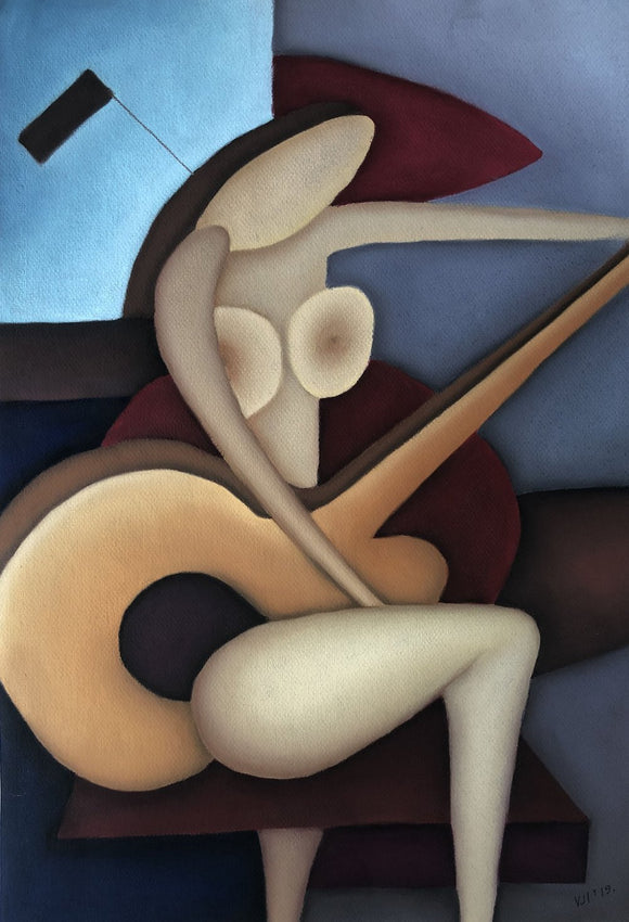 Nude Guitar Player
