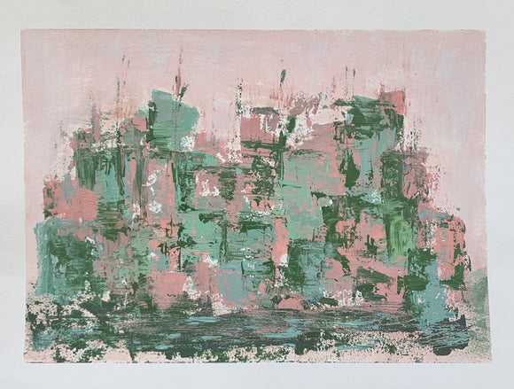 Cityscape - Blush and Sage