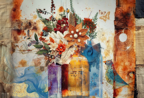 Mixed Media Bottles