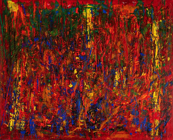 Bois enchantés no 5 (rouge orange)