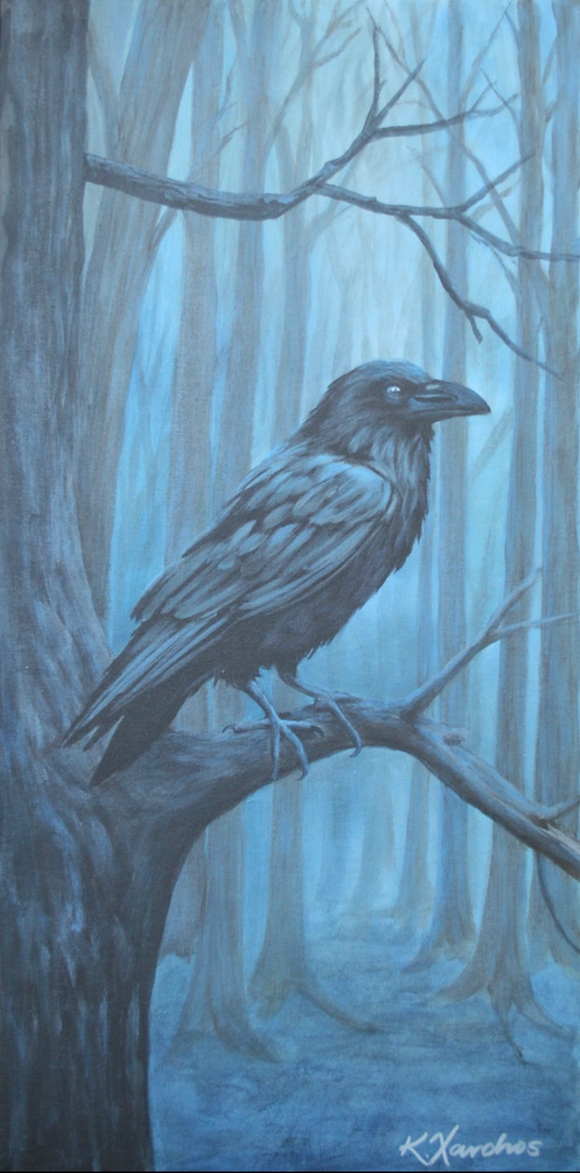 Raven in the Moonlight