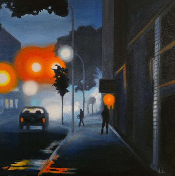 Looking Down the Street