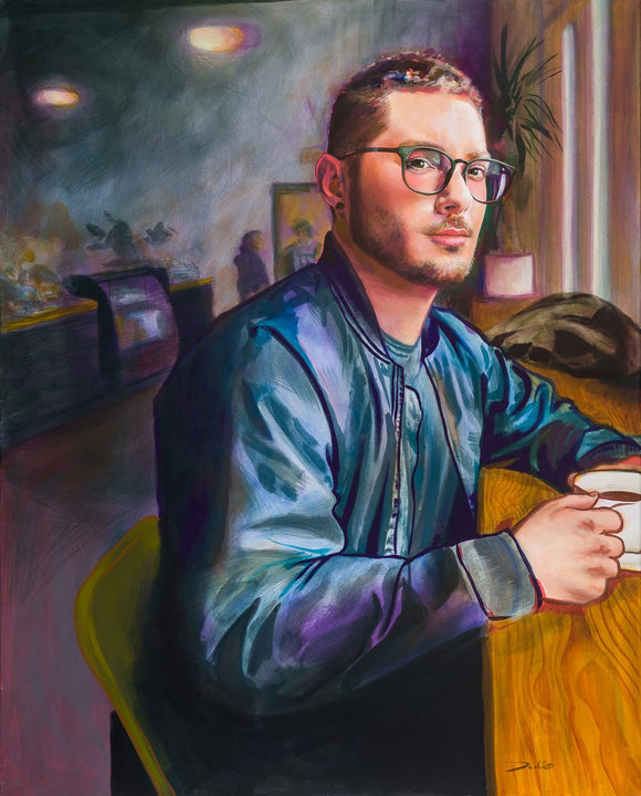quiet at a coffee shop