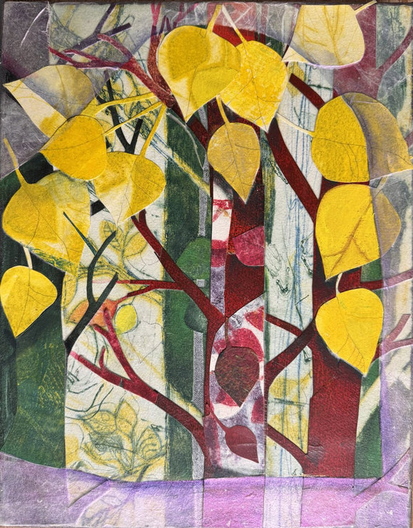 Golden Mean (aspen leaves with trees)