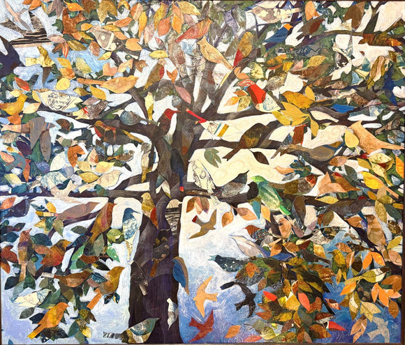 More Than (birds in tree with leaves)