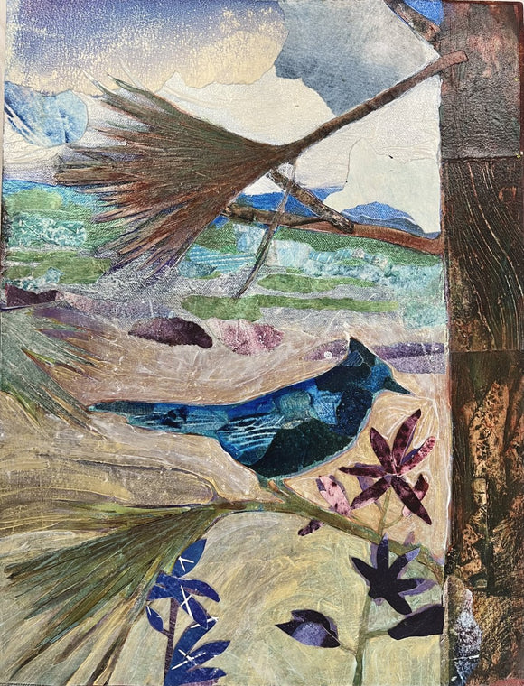 From the Wild Garden (Steller's Jay, Camas Lilly, and Ponderosa Pine)