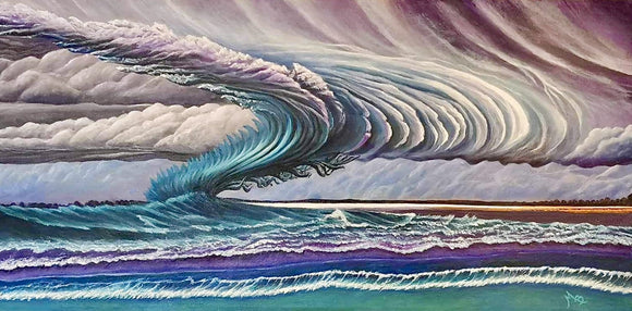 Une tempête à la mer