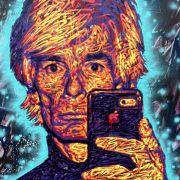 Warhol with iPhone
