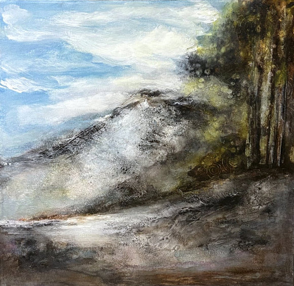 Between the hill and the forest