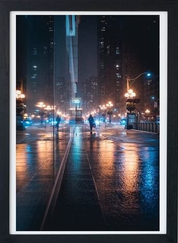 Downtown Toronto Night Rain