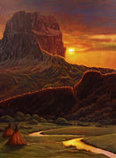 Chief Mountain at Sunset-1