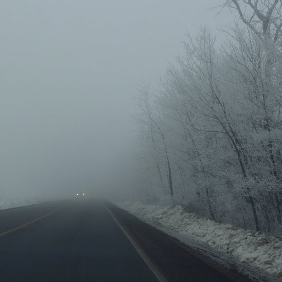 From my Windshield- Winter Fog