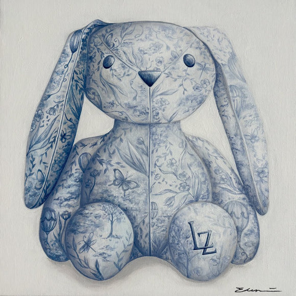Floral Stuffed Bunny