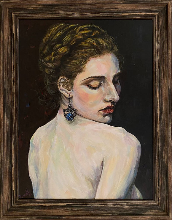 Girl with Sapphire Earrings