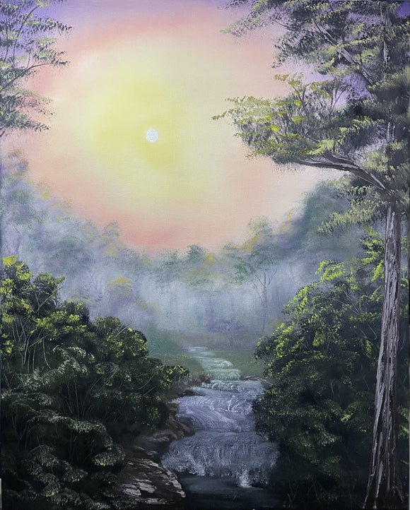 Misty Creek Sunset