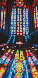 Stained glass in church no. 2-1