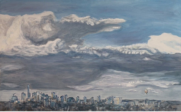 Blue - Edmonton cityscape