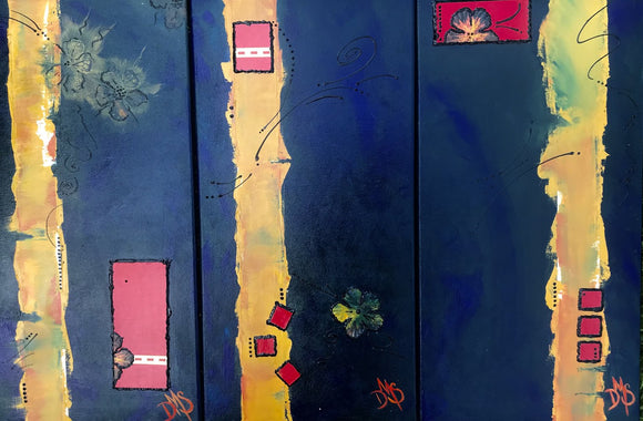 Elevated Dogwood Triptych