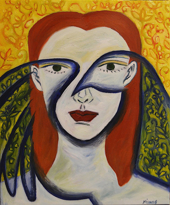 The bird inside of a girl