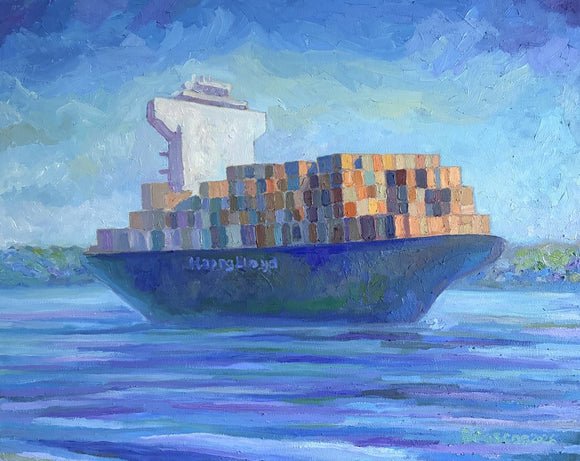 Freight Boat on the St-Lawrence
