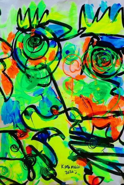 Blood, Sweat and Neon Tears- After Spring Neon Rain - Study#1
