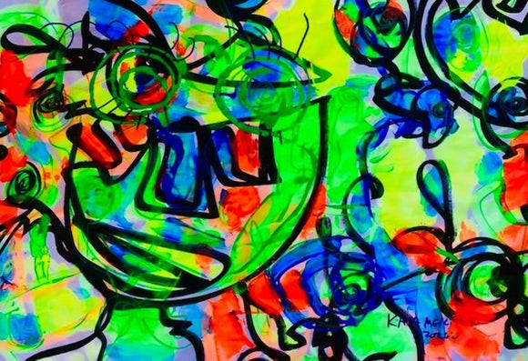 Blood, Sweat and Neon Tears- After Spring Neon Rain - Study#2