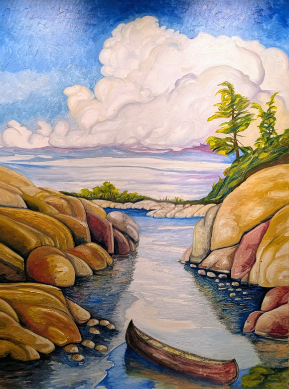 Northern Portage, Canadiana Series painting #4