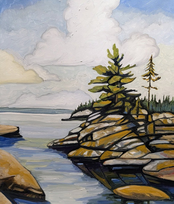 Rock Pine, Canadiana Series, painting #5