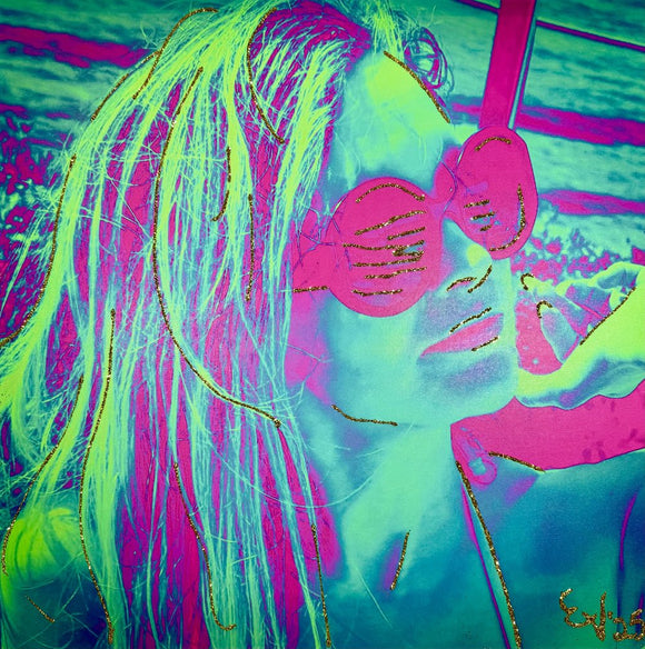 Elizabeth-Ibiza Pink & Green