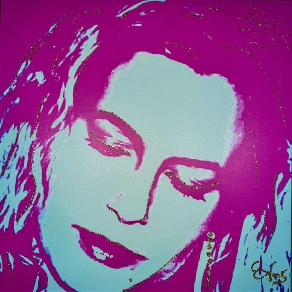 Elizabeth in Blue & Purple