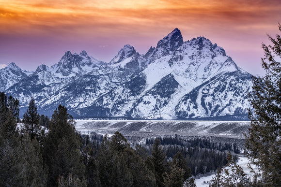 Fire and Ice- Snake River Overlook Sunset
