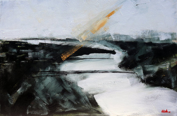 Misty River in Winter