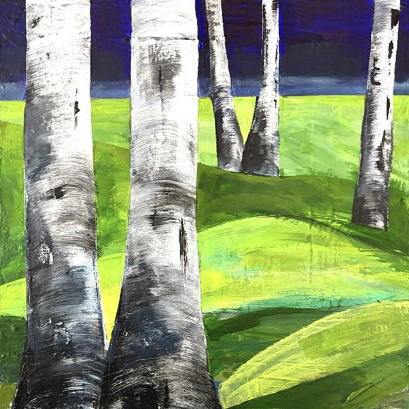 Birches On Hills - 1