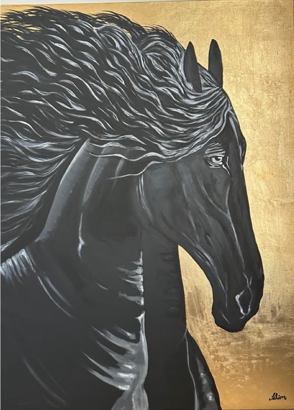 Black-and-White Horse